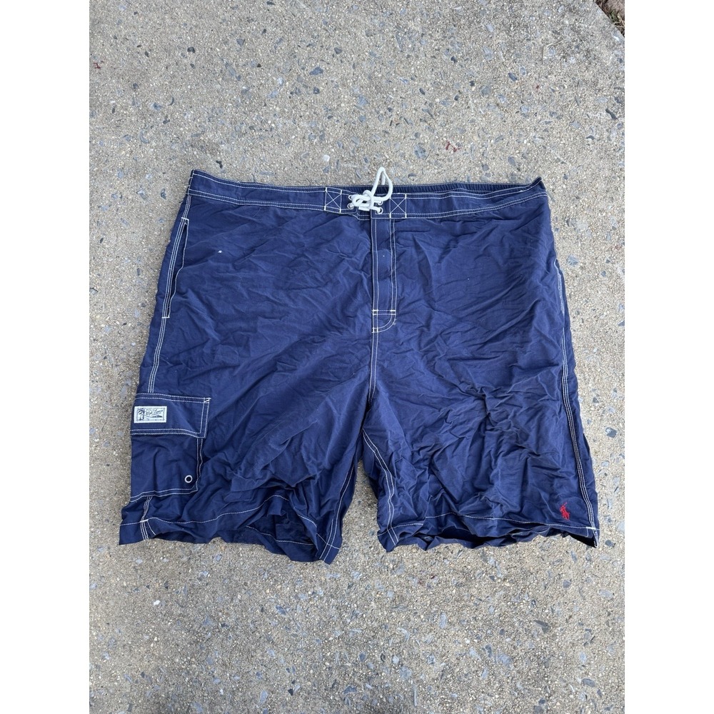 Polo Ralph Lauren Shorts Mens 2XLT Navy Swim Trunks Boardshorts Big Tall